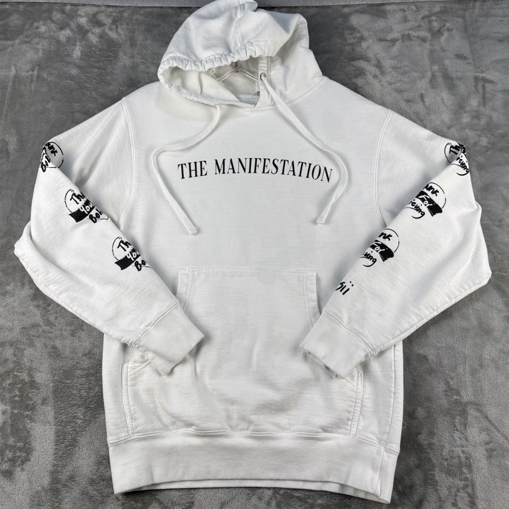 Independent Hoodie Mens S Toosii The Manifestation White Graphic EUC